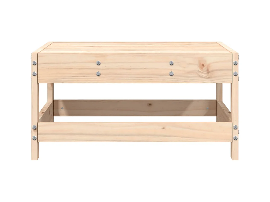 Repose-pied de jardin bois de pin massif FR852349