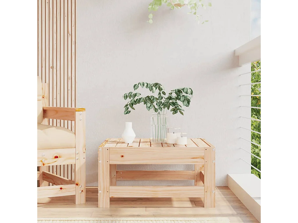 Taburete de jardín madera maciza de pino ES623279