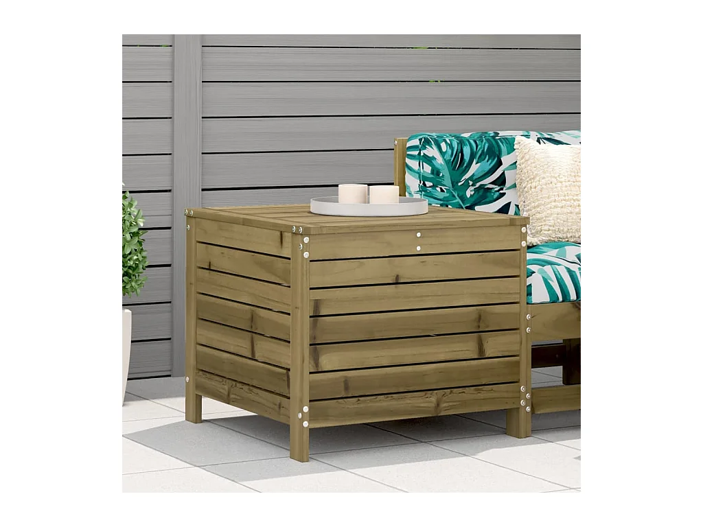Repose-pied de jardin 62x63,5x53,5 cm bois de pin imprégné FR732911