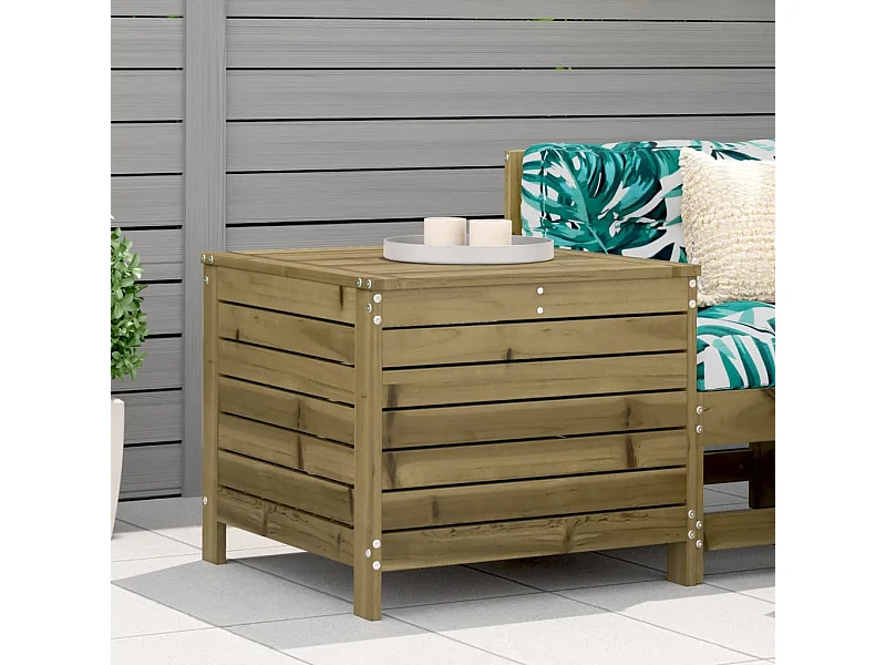 Repose-pied de jardin 62x63,5x53,5 cm bois de pin imprégné FR732911