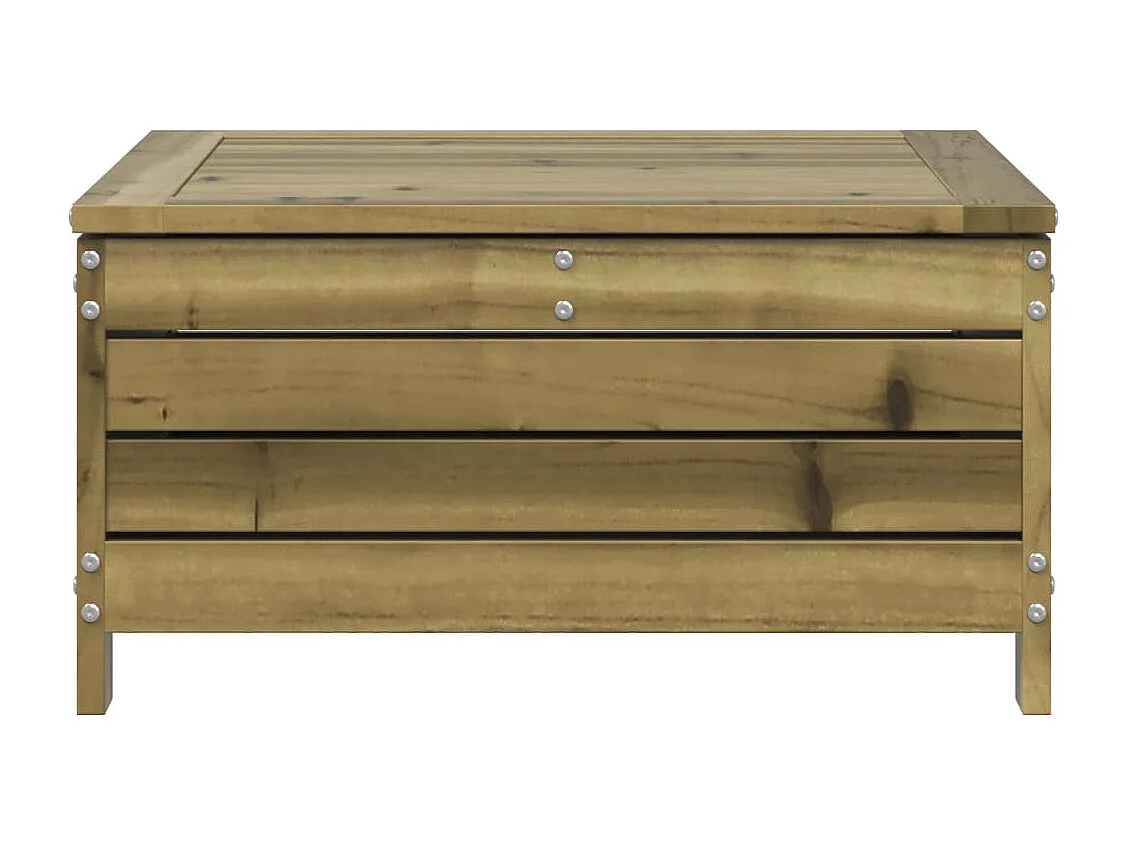 Repose-pied de jardin 62x63,5x32 cm bois de pin imprégné FR856584