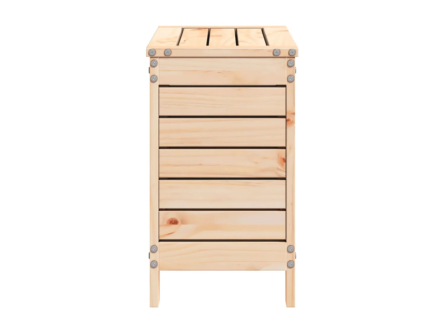 Repose-pied de jardin 62x31,5x52 cm bois de pin massif FR238929