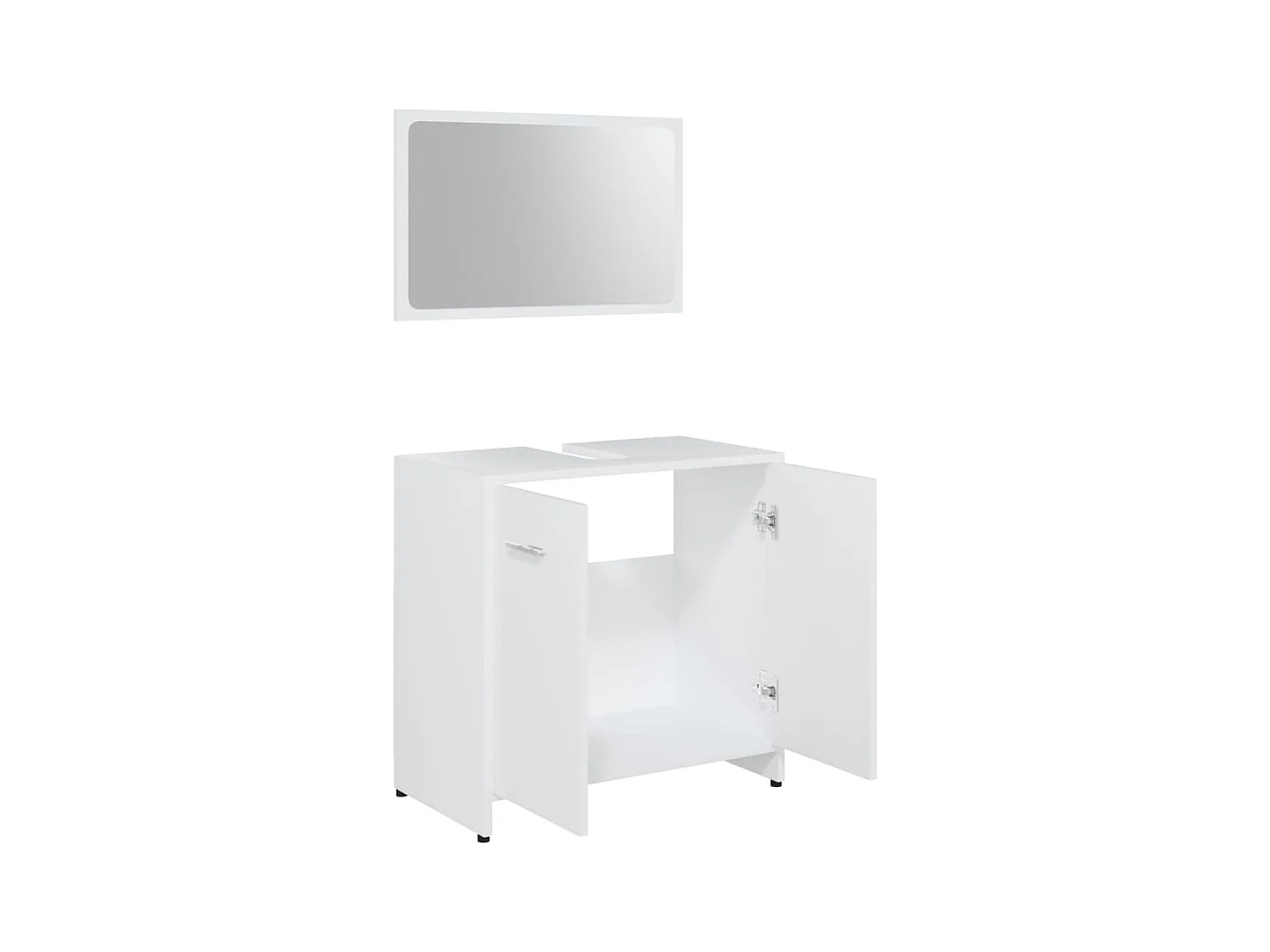 Ensemble de meubles salle de bain Blanc Bois d'ingénierie FR28365