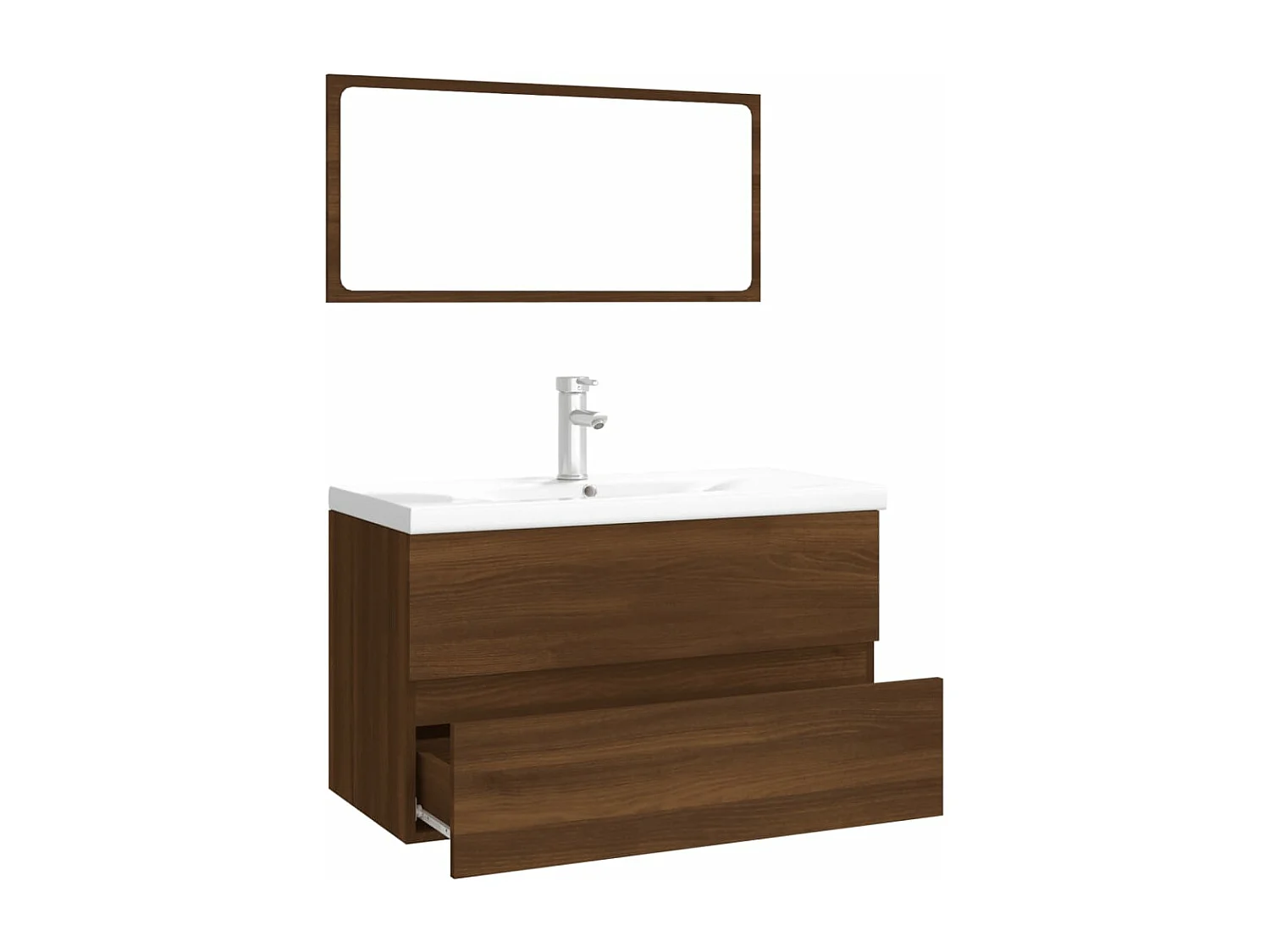 Ensemble de meubles salle de bain Chêne marron Bois d'ingénierie FR20616