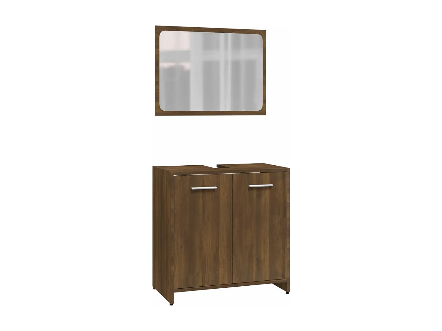 Ensemble de meubles salle de bain Chêne marron Bois d'ingénierie FR23094