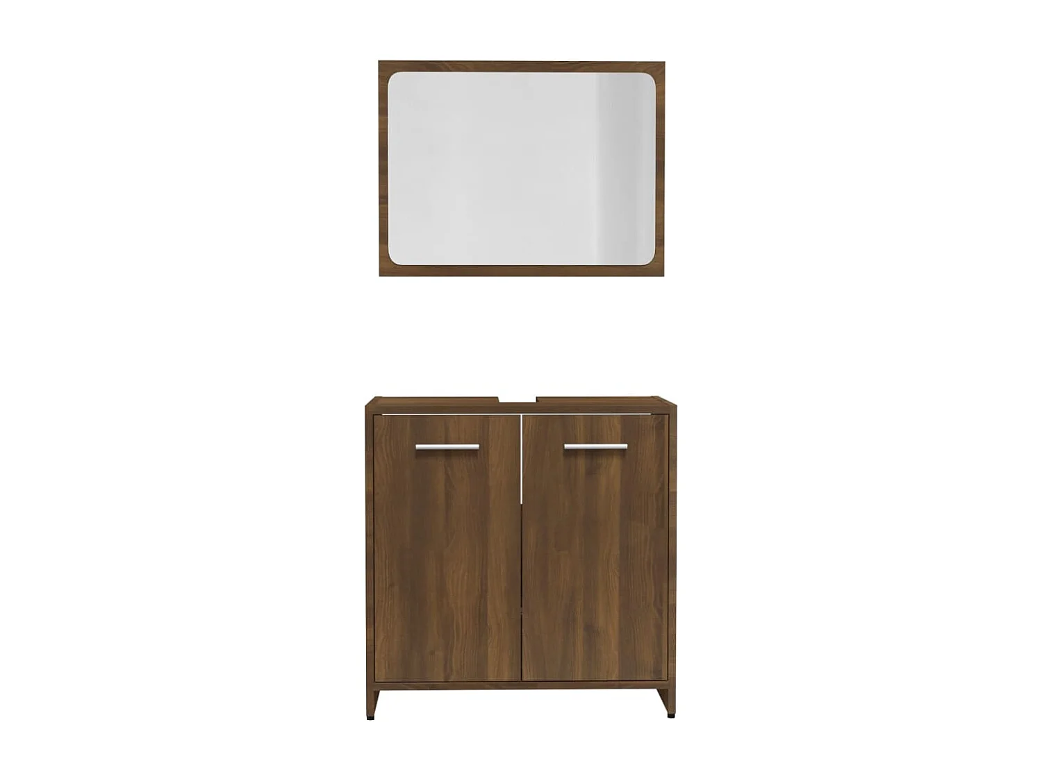 Ensemble de meubles salle de bain Chêne marron Bois d'ingénierie FR23094