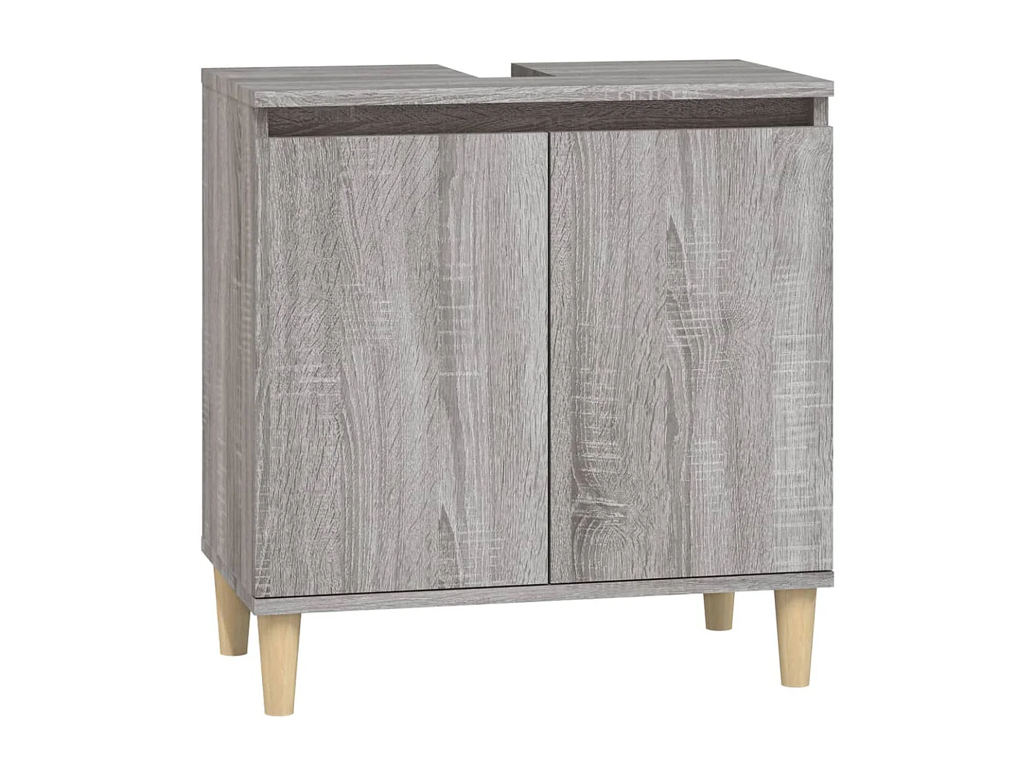 Ensemble de meubles salle de bain 3 pcs Sonoma gris FR62650