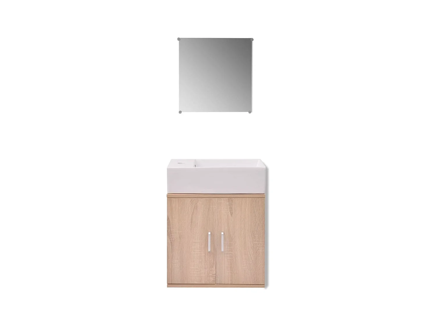 Ensemble de meubles salle de bains trois pcs Beige FR66110