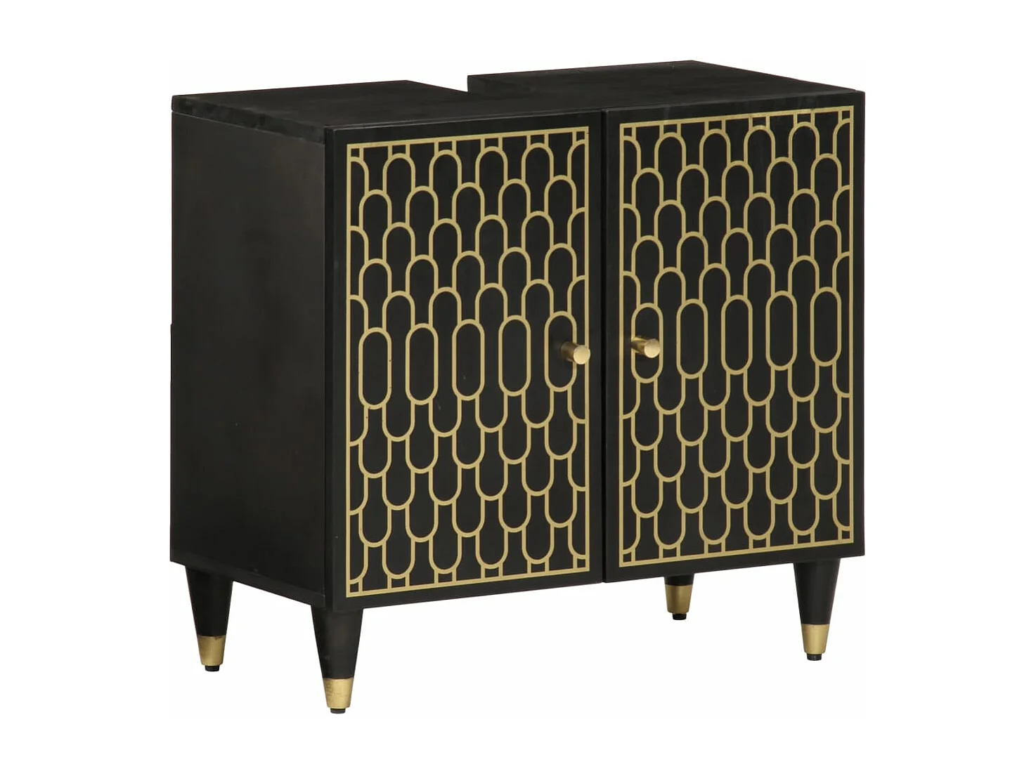 Ensemble de meubles salle de bain 2 pcs bois de manguier massif FR91510