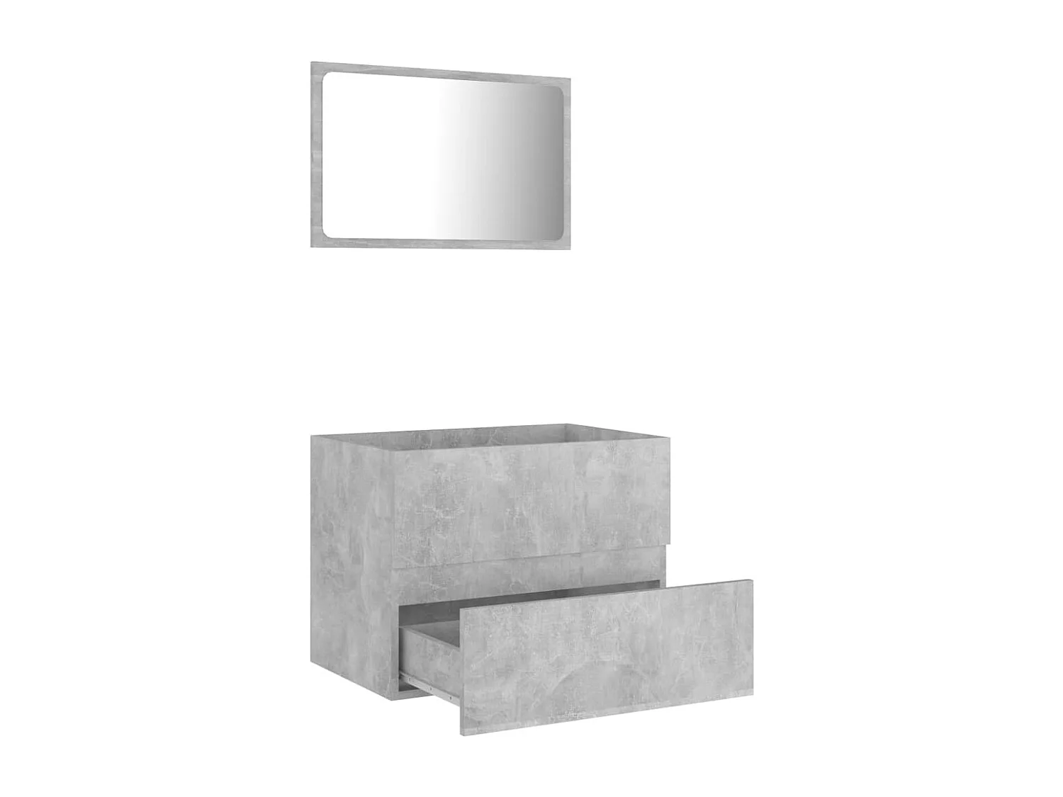 Ensemble de meubles salle de bain 2 pcs gris béton FR90454