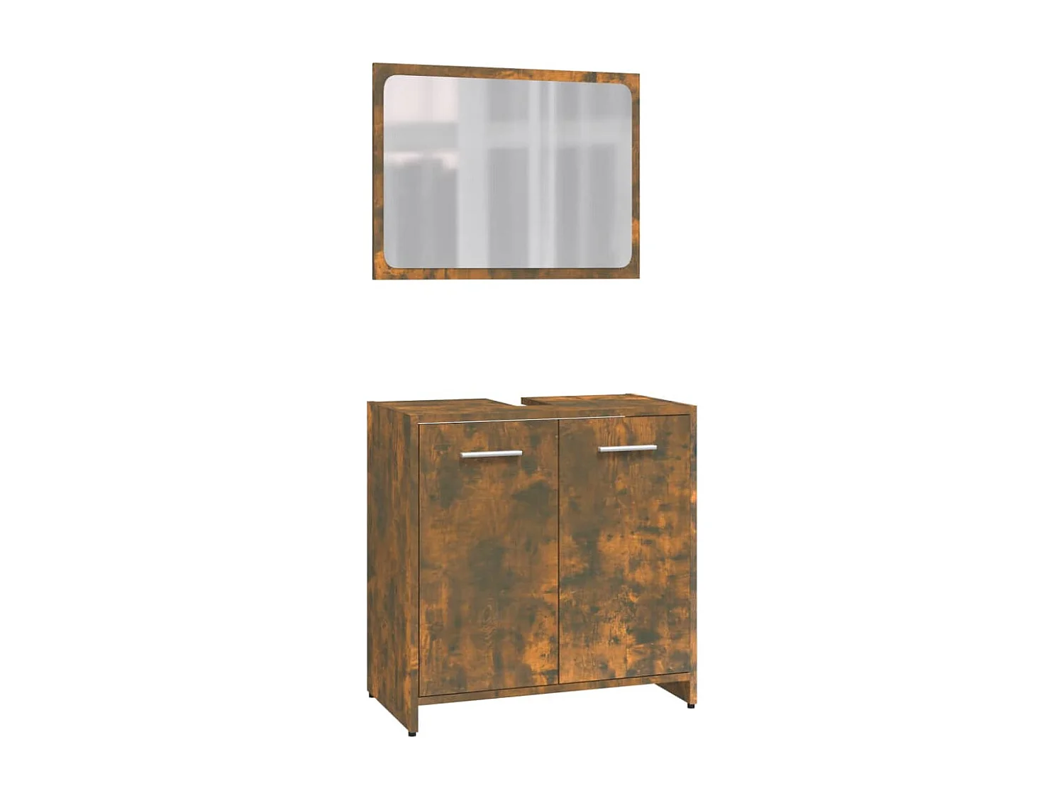 Ensemble de meubles salle de bain Chêne fumé Bois d'ingénierie FR52841