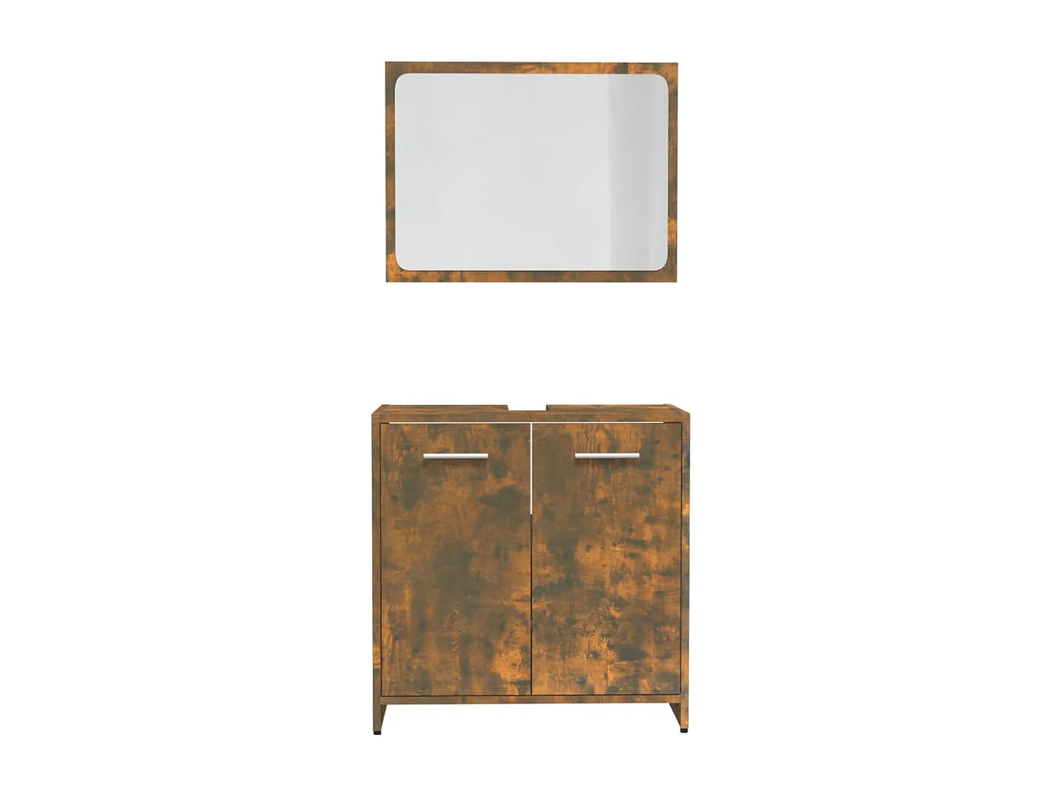 Ensemble de meubles salle de bain Chêne fumé Bois d'ingénierie FR52841