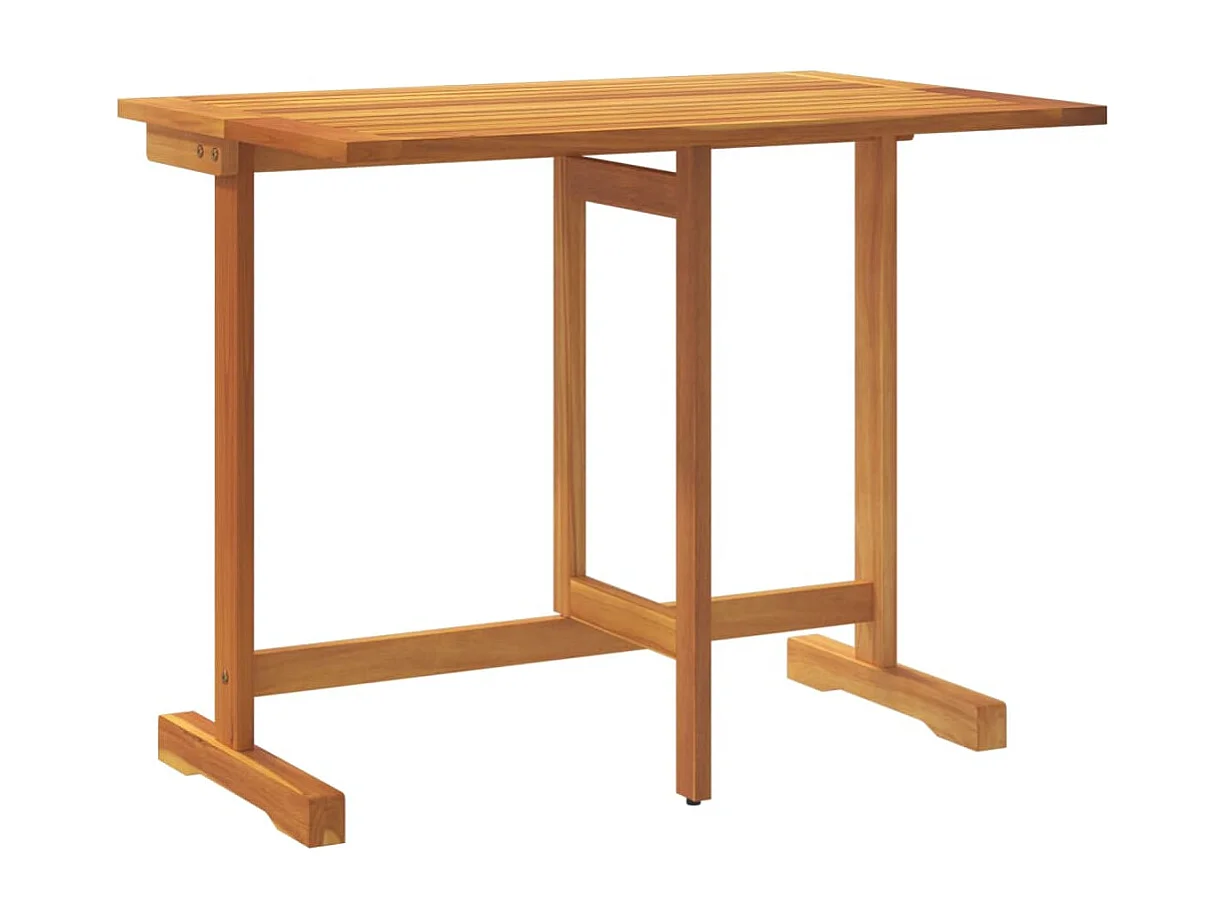 Mesa de balcón plegable madera maciza de acacia 90x60x72 cm ES884201