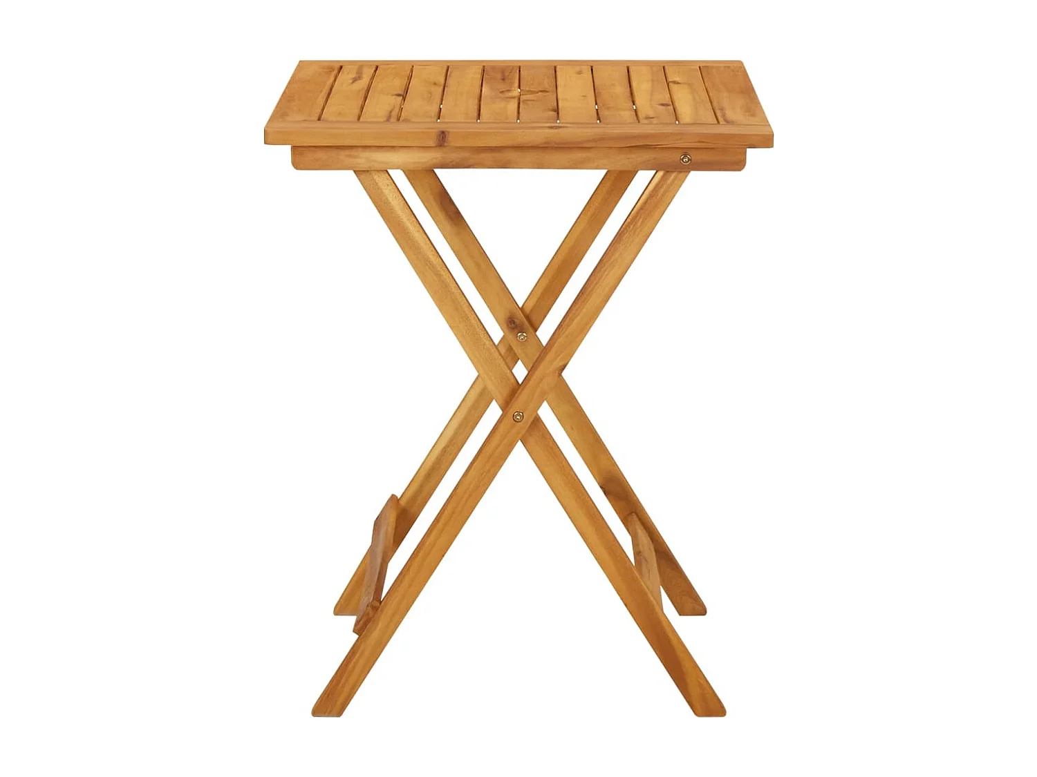 Table pliable de jardin 60x60x75 cm Bois d'acacia solide FR823714