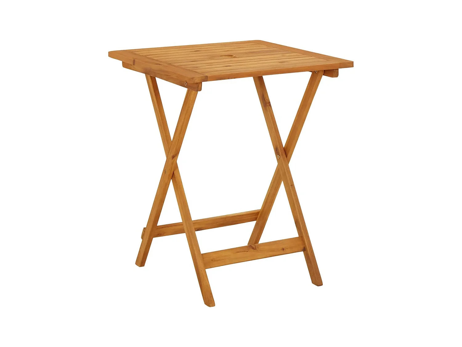 Table pliable de jardin 60x60x75 cm Bois d'acacia solide FR823714