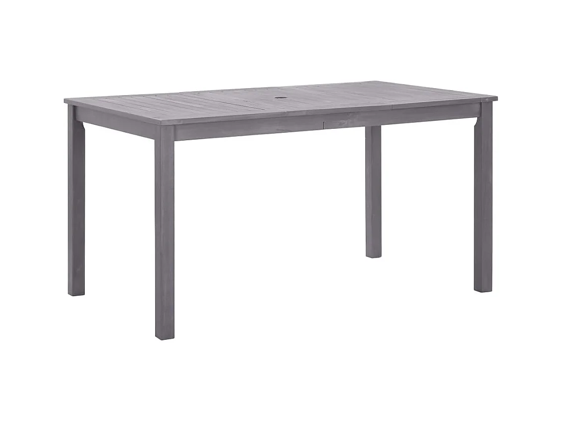 Table de jardin Délavage gris 140x80x74 cm Bois d'acacia massif FR750222