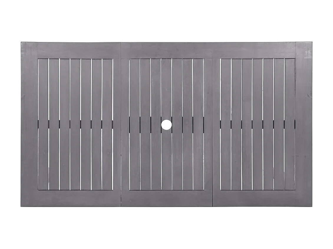 Table de jardin Délavage gris 140x80x74 cm Bois d'acacia massif FR750222