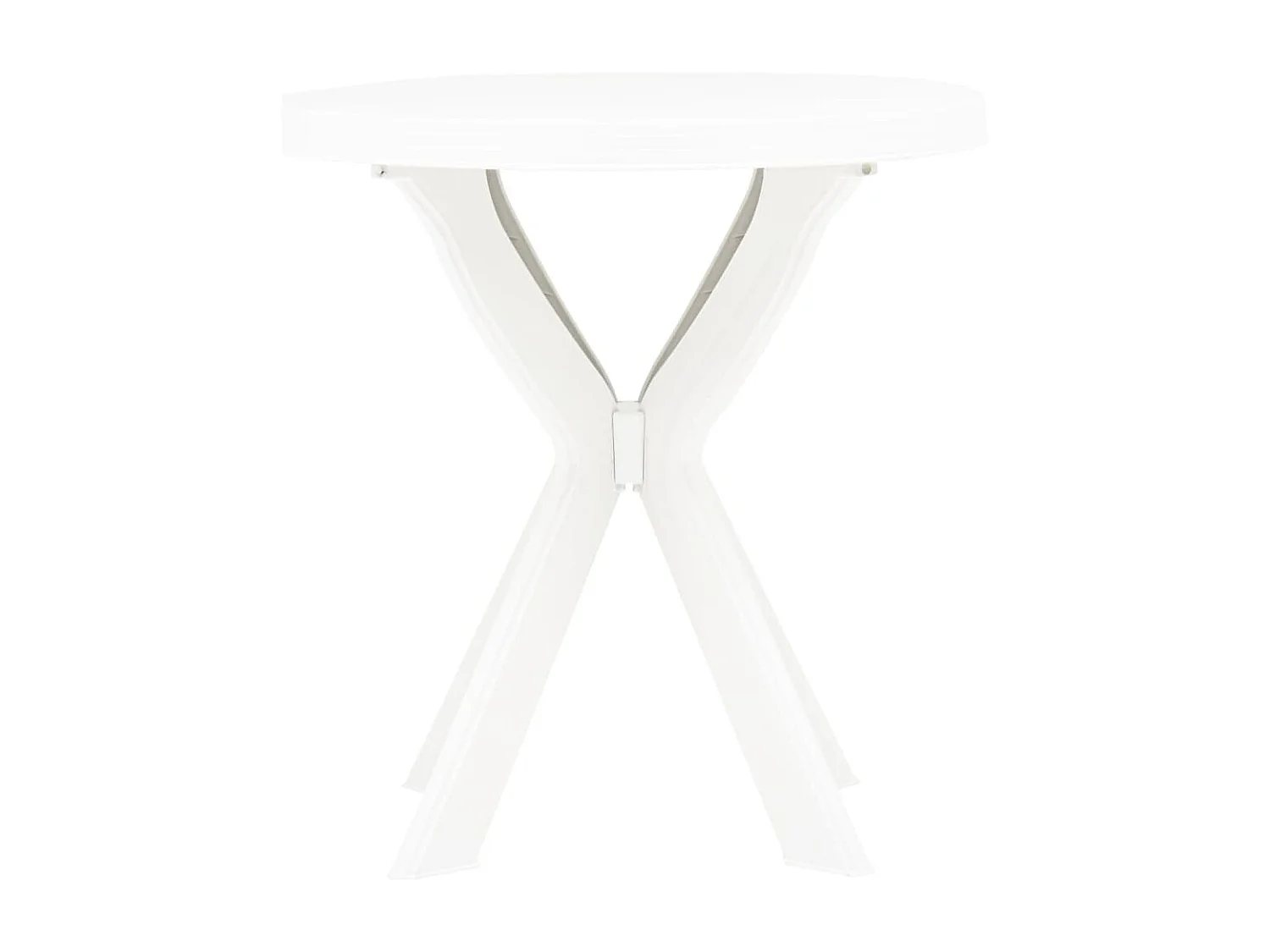 Mesa de bistrô Ø70 cm plástico branco PT389515