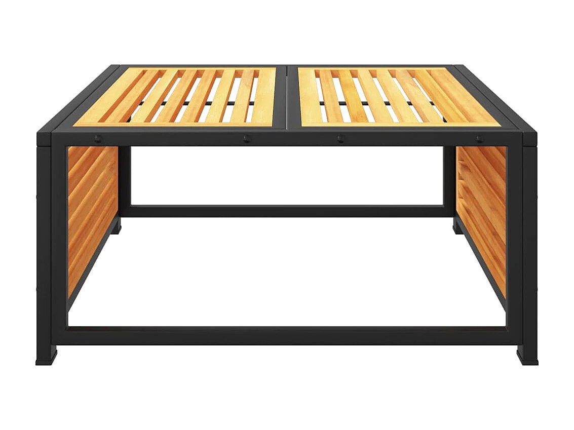 Table de jardin 68x68x30 cm bois massif d'acacia FR519469