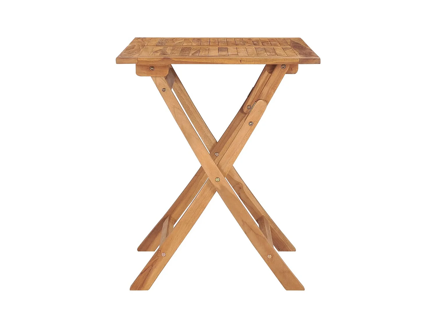 Table à dîner pliable de jardin 90x60x75 cm Bois de teck solide FR849846