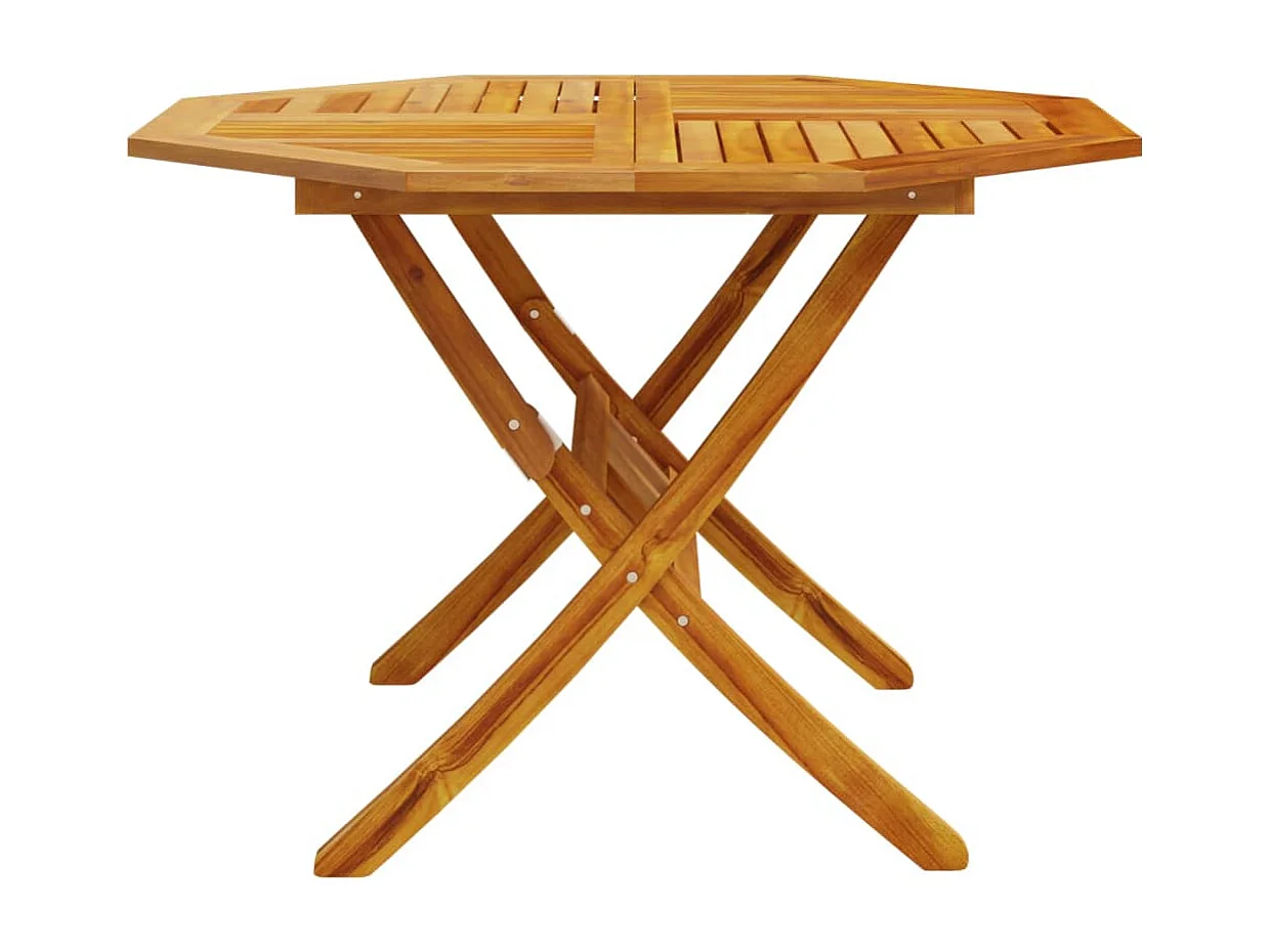 Mesa de jardim dobrável Ø110x75 cm madeira de acácia maciça PT168575