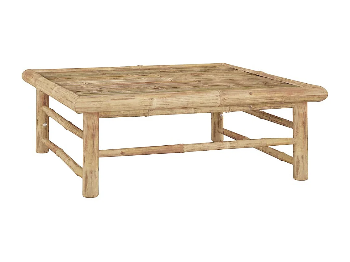 Mesa de jardim 65 x 65 x 30 cm bambu PT617532