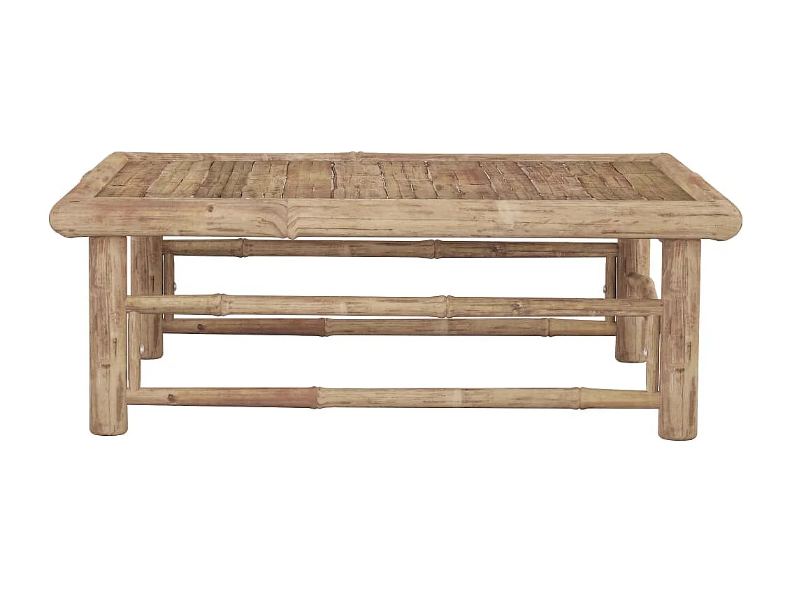 Mesa de jardim 65 x 65 x 30 cm bambu PT617532