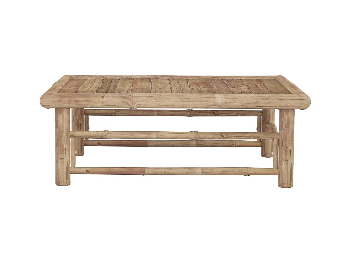 Table de jardin 65x65x30 cm Bambou FR171234