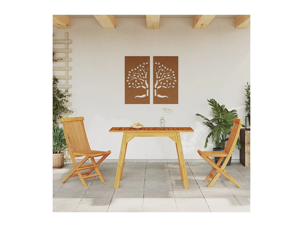 Tuintafel 110x56x75 cm massief acaciahout BE950581