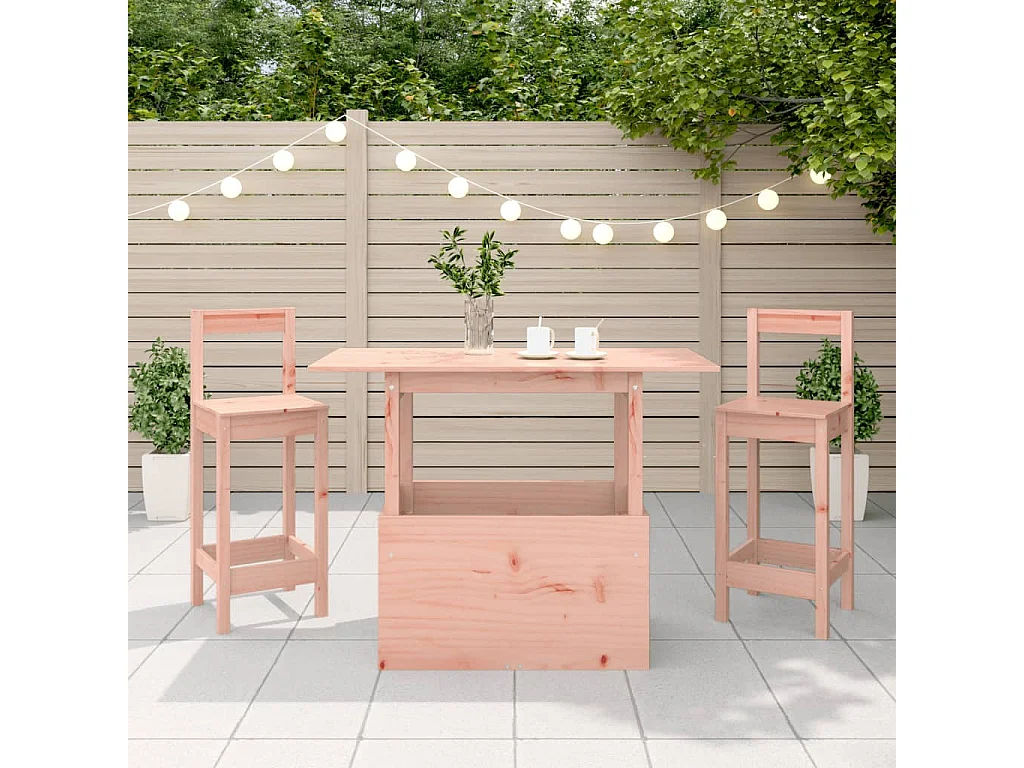 Table de jardin 100x50x75 cm bois massif de douglas FR979428