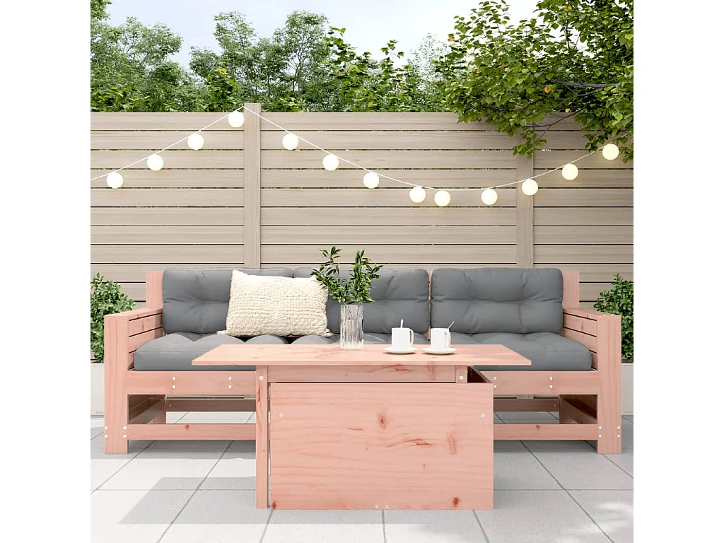 Table de jardin 100x50x75 cm bois massif de douglas FR979428