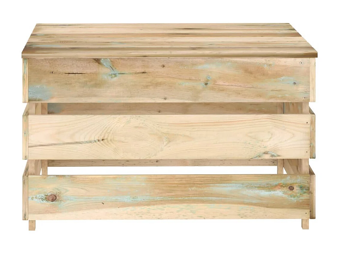 Tables palette de jardin 2 pcs Bois de pin imprégné FR712683