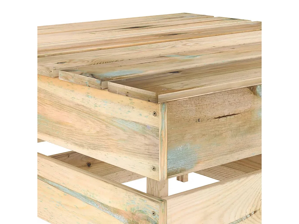 Tables palette de jardin 2 pcs Bois de pin imprégné FR712683