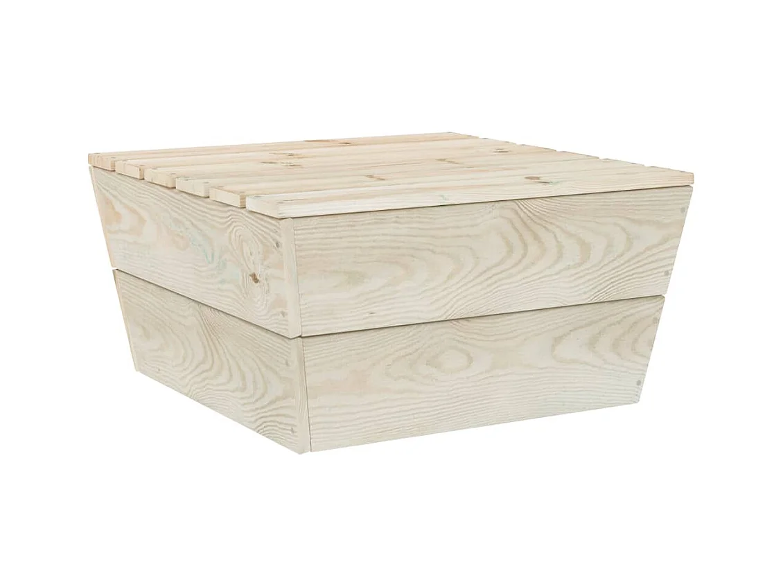 Table de jardin 60x60x30 cm Bois d'épicéa imprégné FR691166