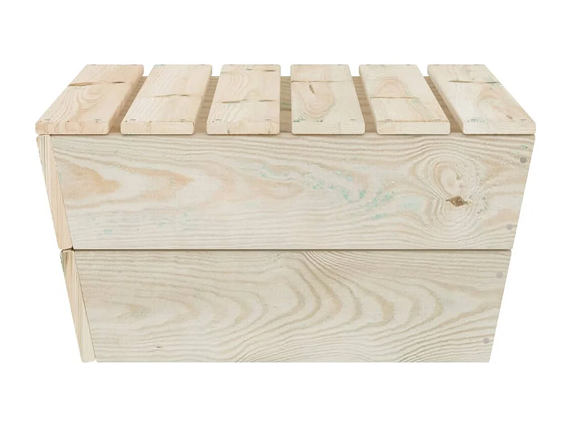 Table de jardin 60x60x30 cm Bois d'épicéa imprégné FR691166