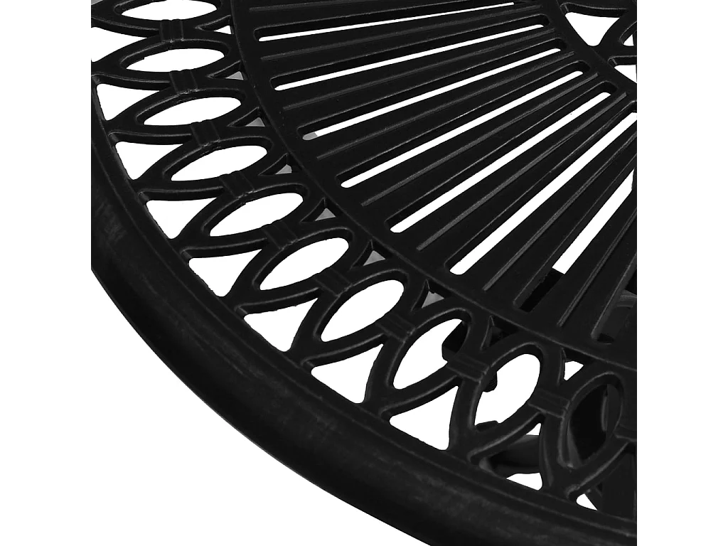 Table de jardin Noir 62x62x65 cm Aluminium coulé FR259023