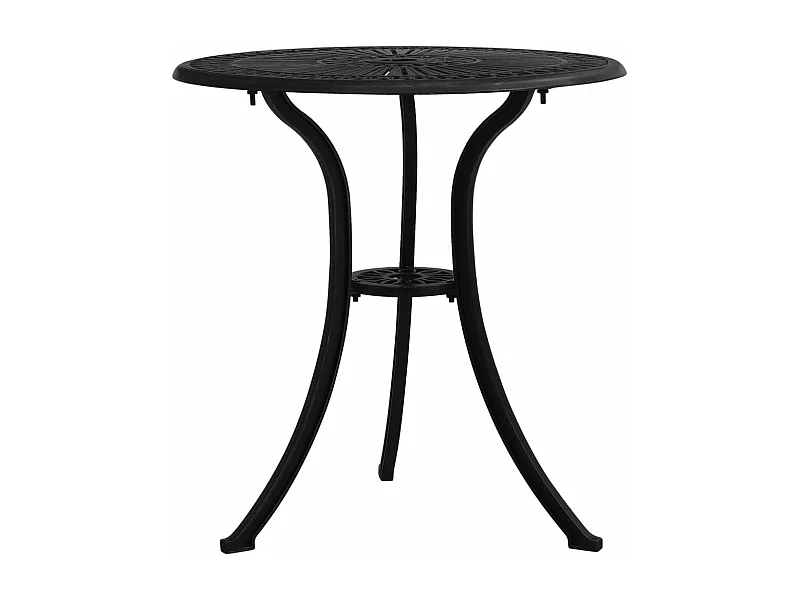 Tuintafel 62x62x65 cm gietaluminium zwart BE786536