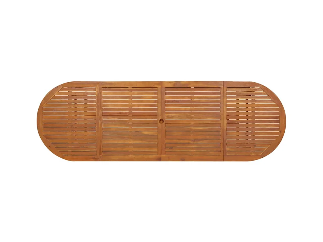 Table à dîner de jardin 280x90x75 cm Bois d'acacia massif FR606418