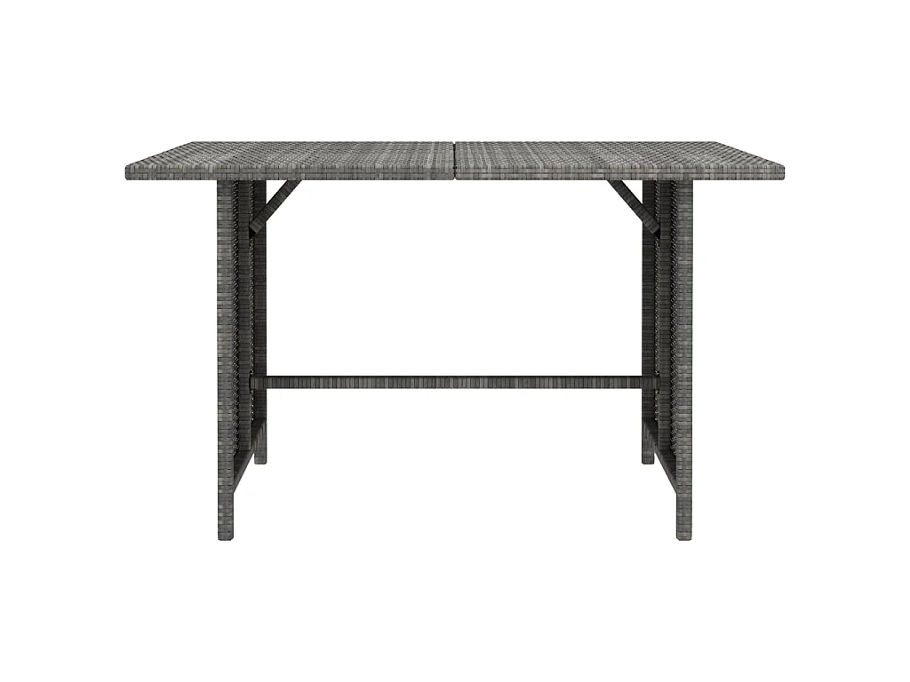 Tuintafel 110x70x65 cm poly rattan grijs BE784477