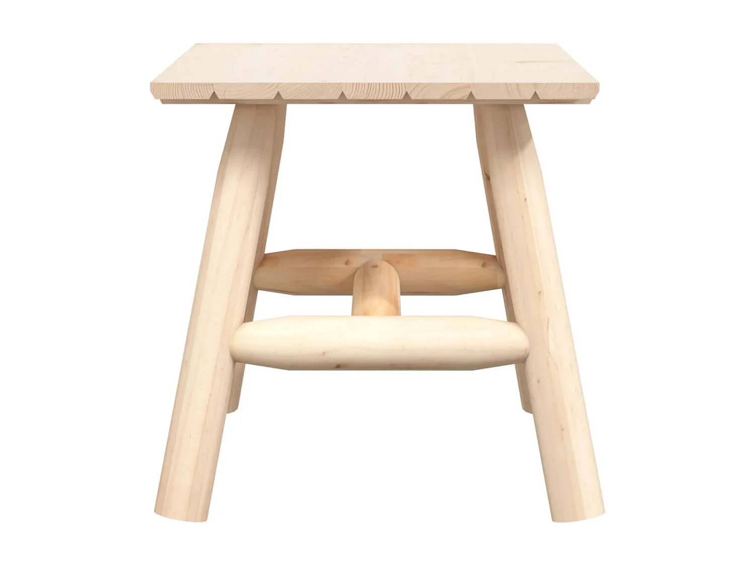 Table d'appoint 49x49x50 cm bois massif d'épicéa FR307698