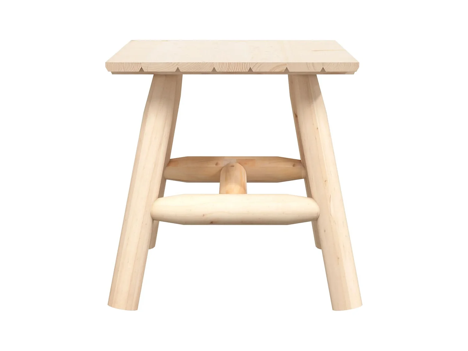 Table d'appoint 49x49x50 cm bois massif d'épicéa FR307698