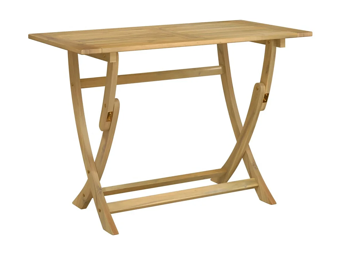 Table pliable de jardin 110x55x75 cm bois d'acacia solide FR708564