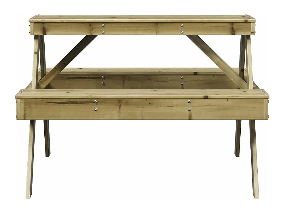 Table de pique-nique 105x134x75 cm bois de pin imprégné FR176178