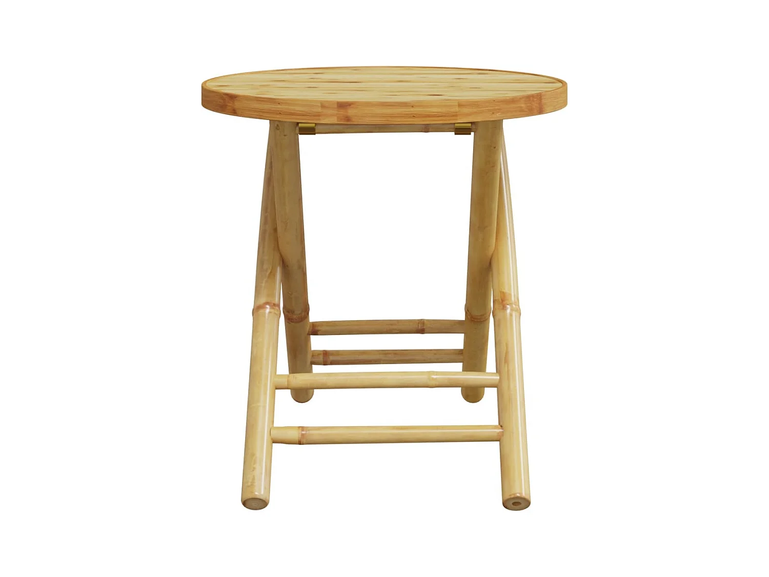 Mesa plegable de jardín de bambú Ø45x45 cm ES449297