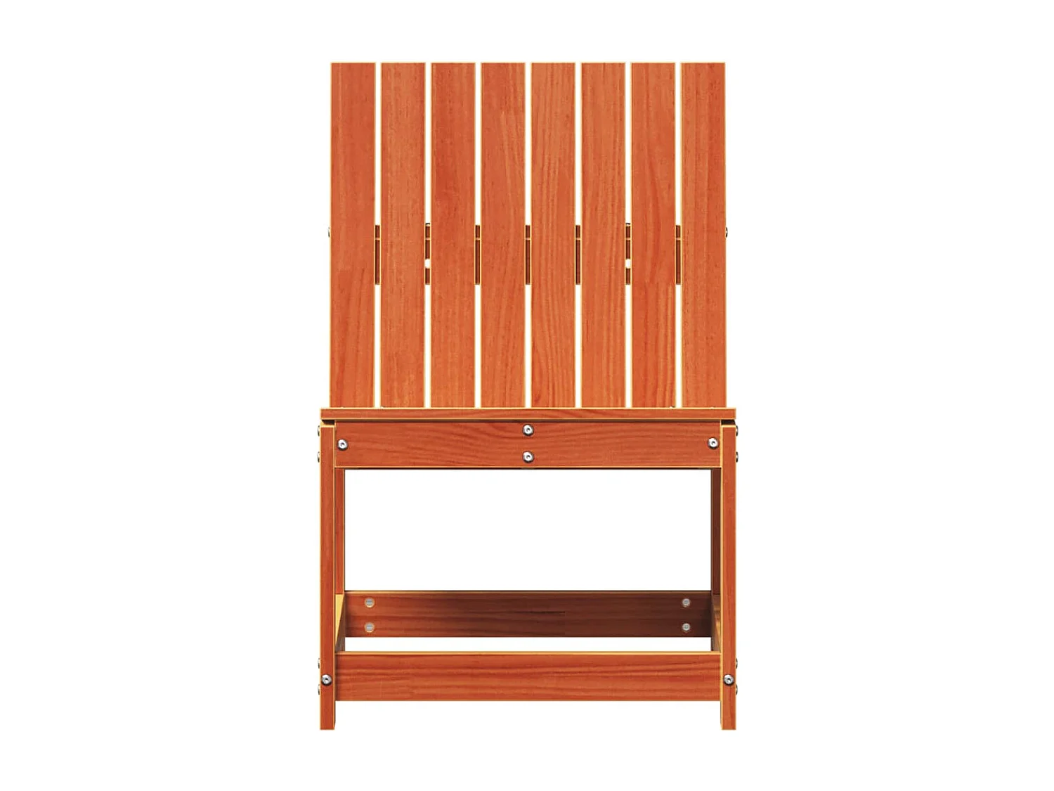 Chaise de jardin cire marron 50,5x55x77 cm bois de pin massif FR24328