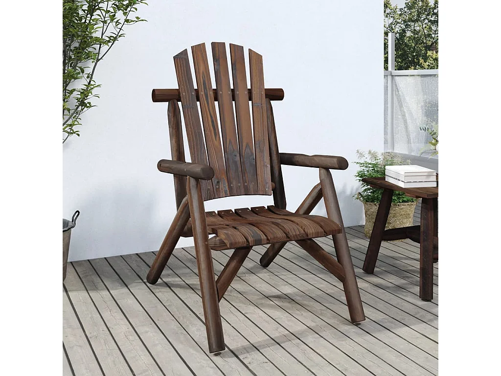Chaise de jardin 68x86x103 cm bois massif d'épicéa FR37023