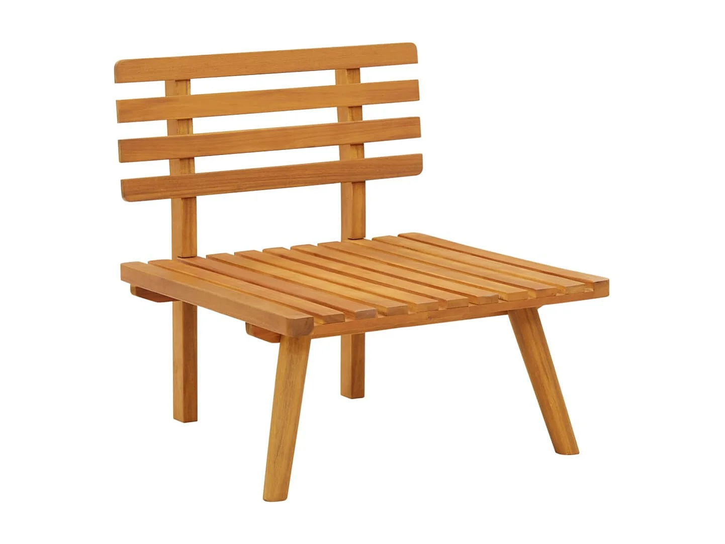 Chaise de jardin avec coussins bois d'acacia massif FR89048