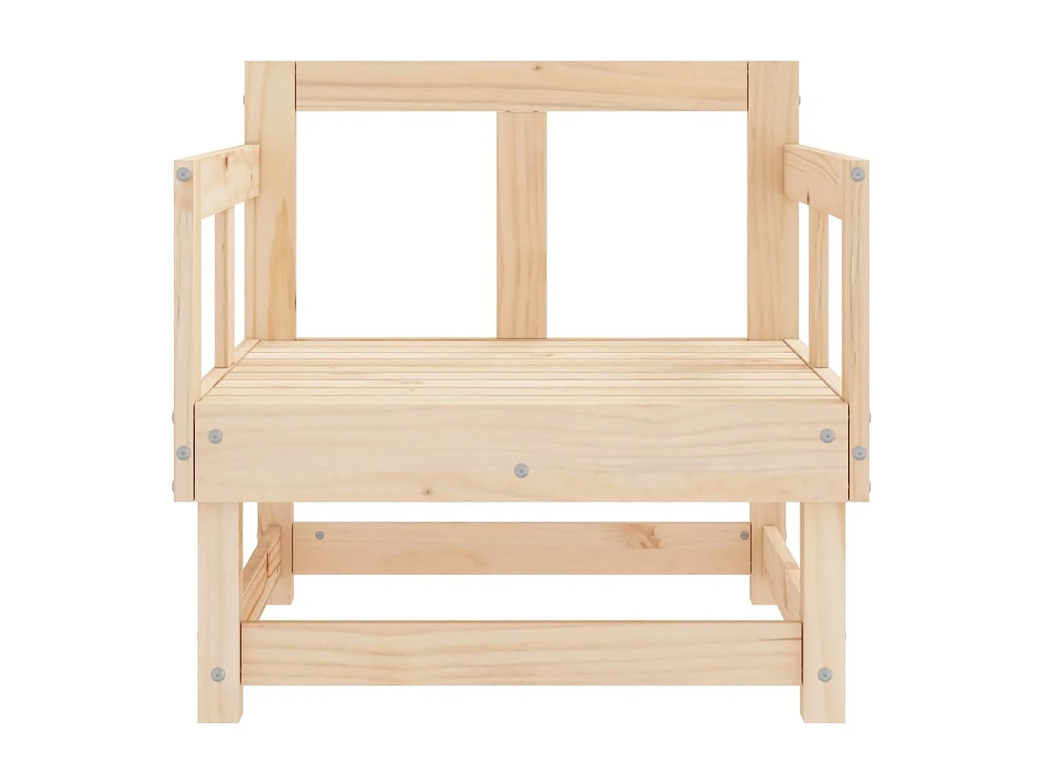 Lot de 2 Chaises de jardin bois massif de pin FR34301
