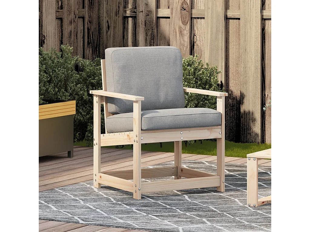 Chaise de jardin 62x56x77 cm bois de pin massif FR67366