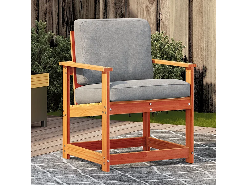 Tuinstoel 62x56x77 cm massief grenenhout wasbruin BE236550